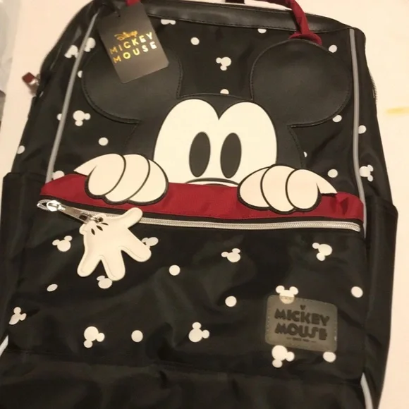 NWT Peek-a-Boo Mickey Mouse Backpack Disney Mickey Mouse Peek-a-Boo Backpack Peak-a-boo | eBay main image 3